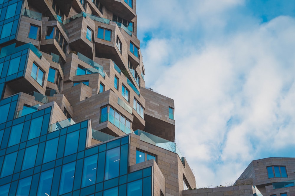 a low angle view of a building