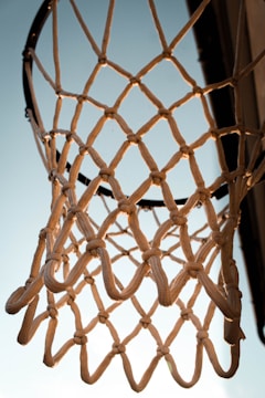 A close-up of a sports net showcasing its quality.