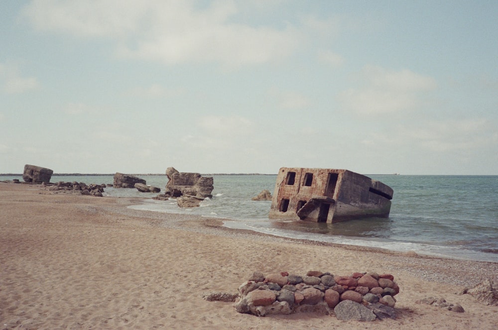 a boat on a beach