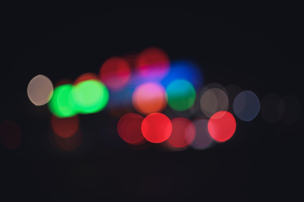 a group of colorful lights