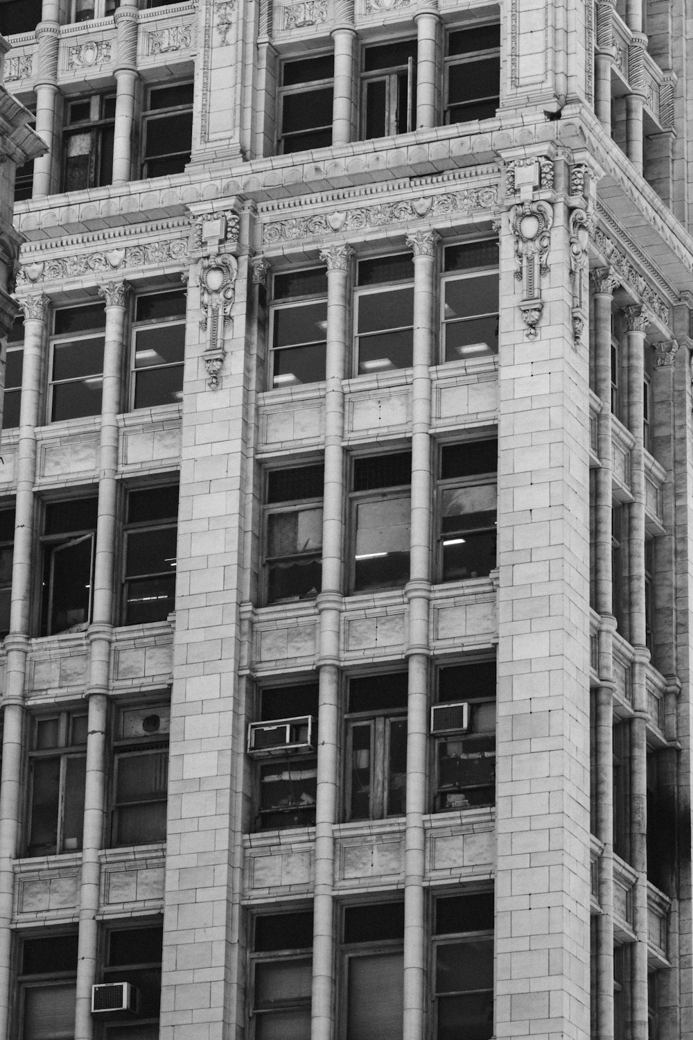 a building with many windows