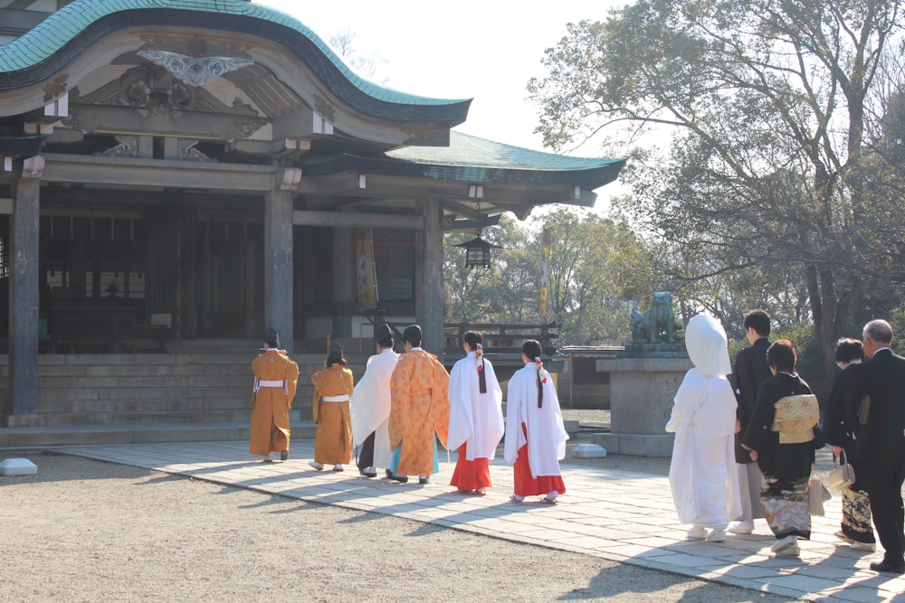 a group of people in robes