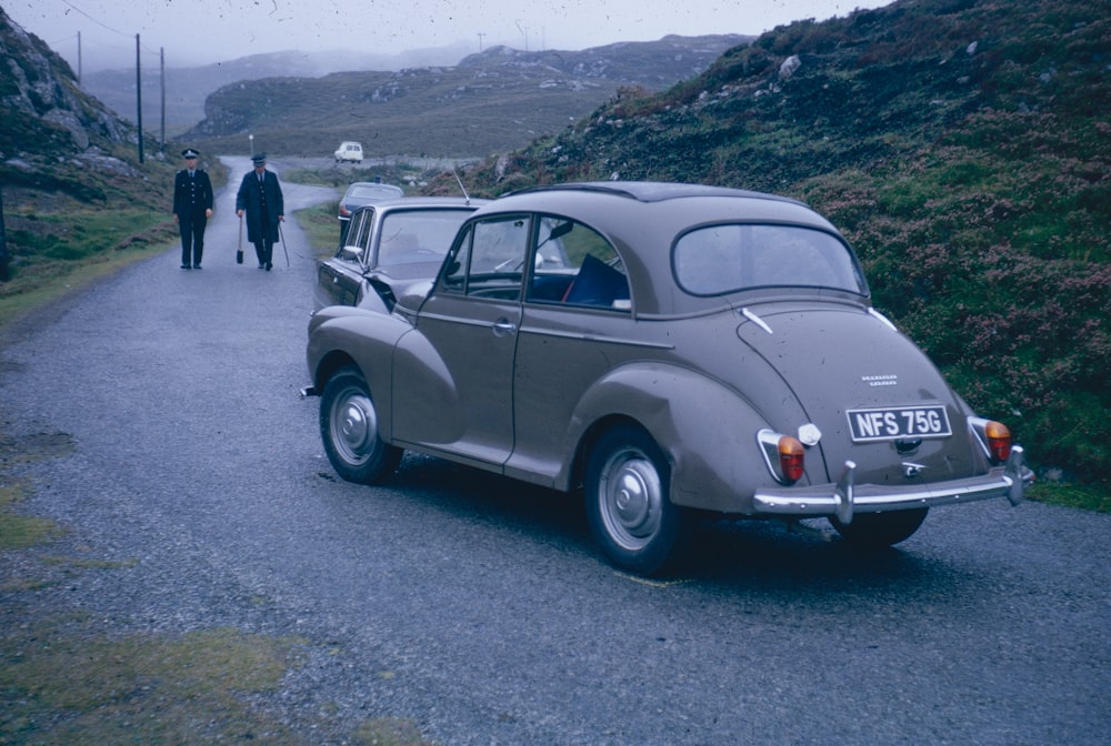 a car on a road