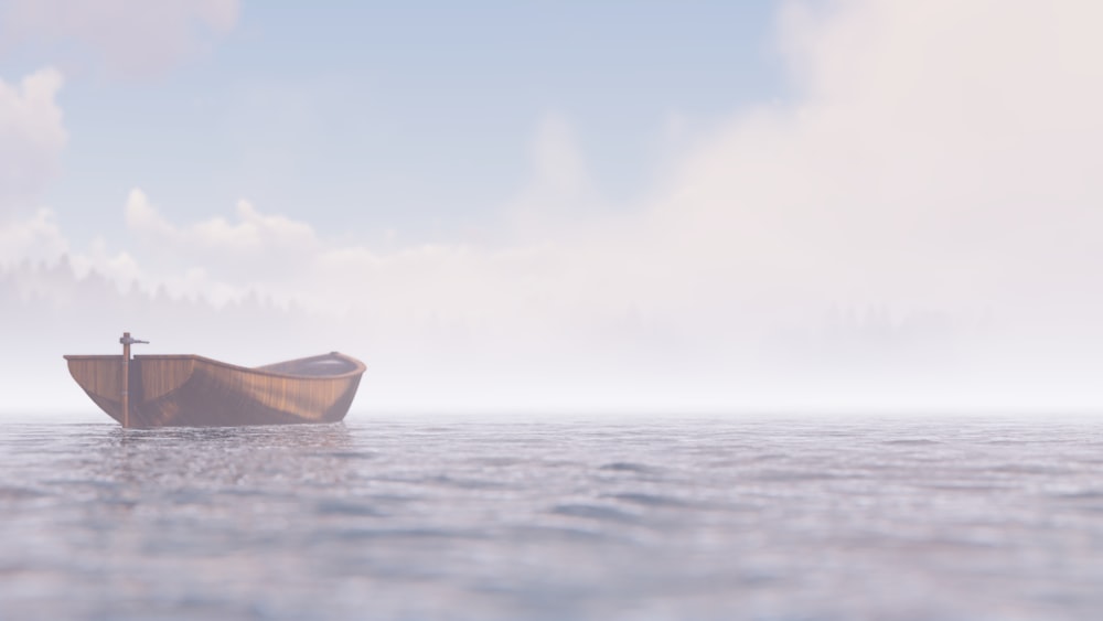 a boat in the water