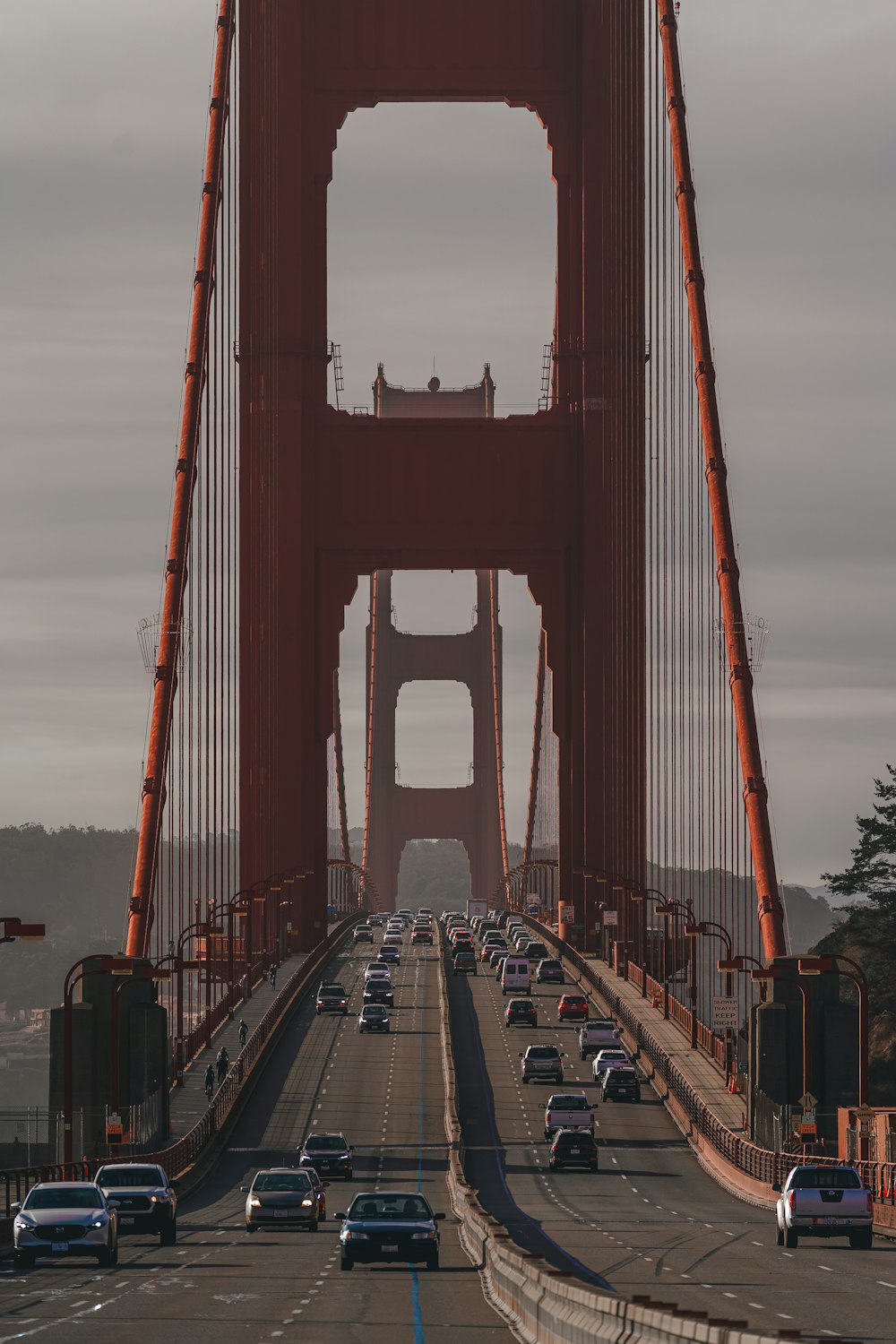 a large bridge with cars on it