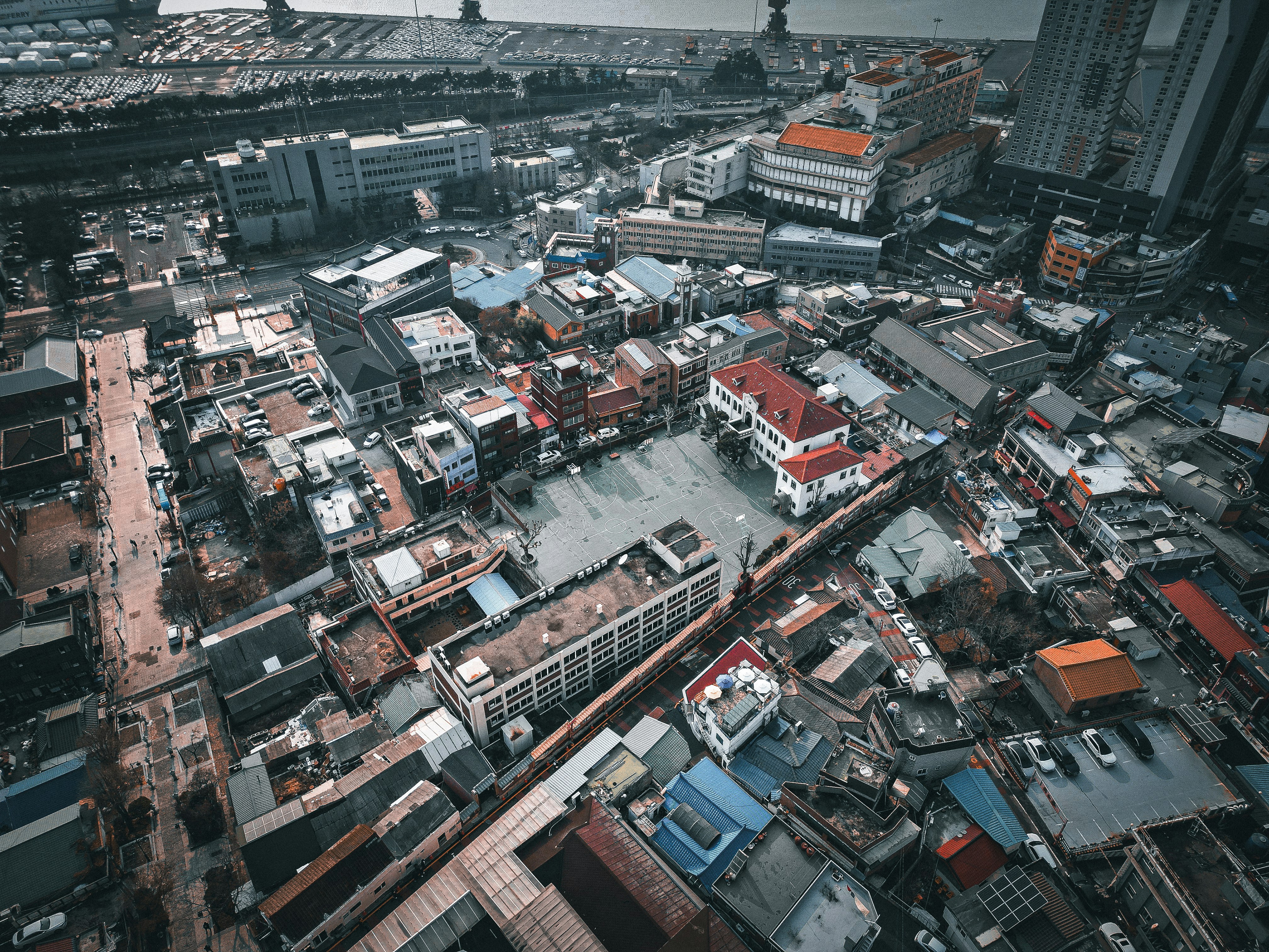 多くの建物がある街