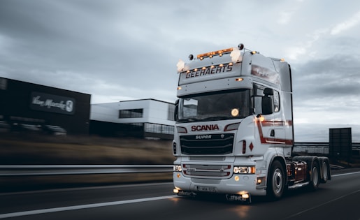 a large truck on the road