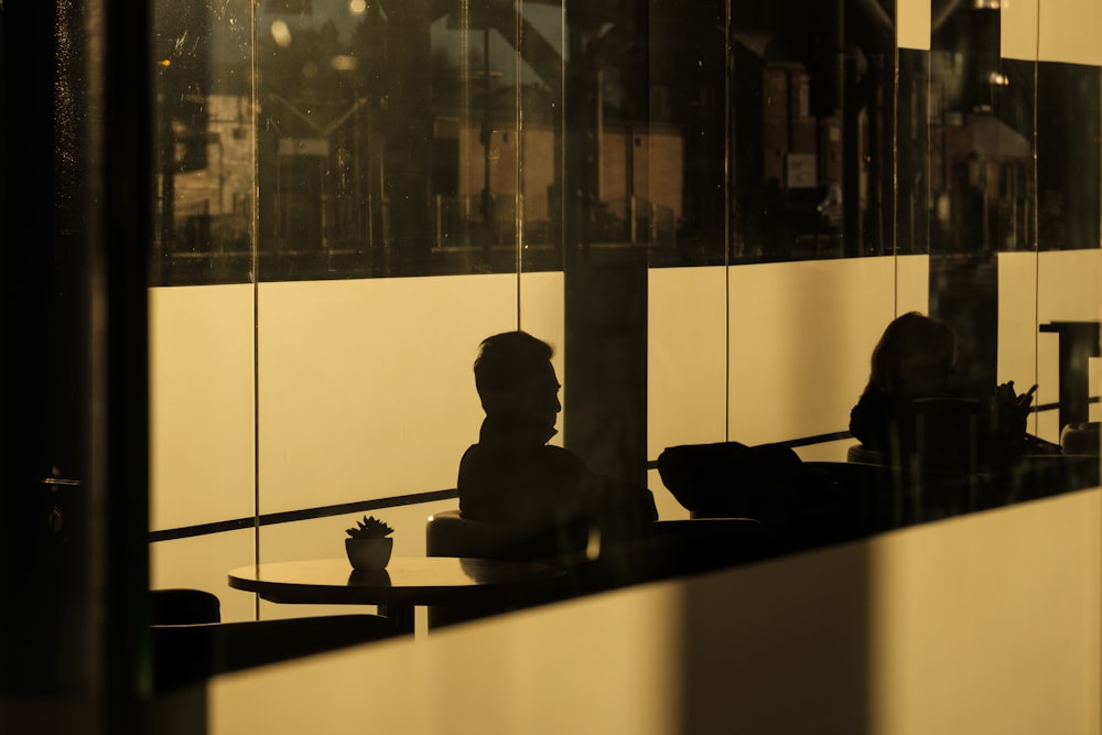 a person sitting at a desk