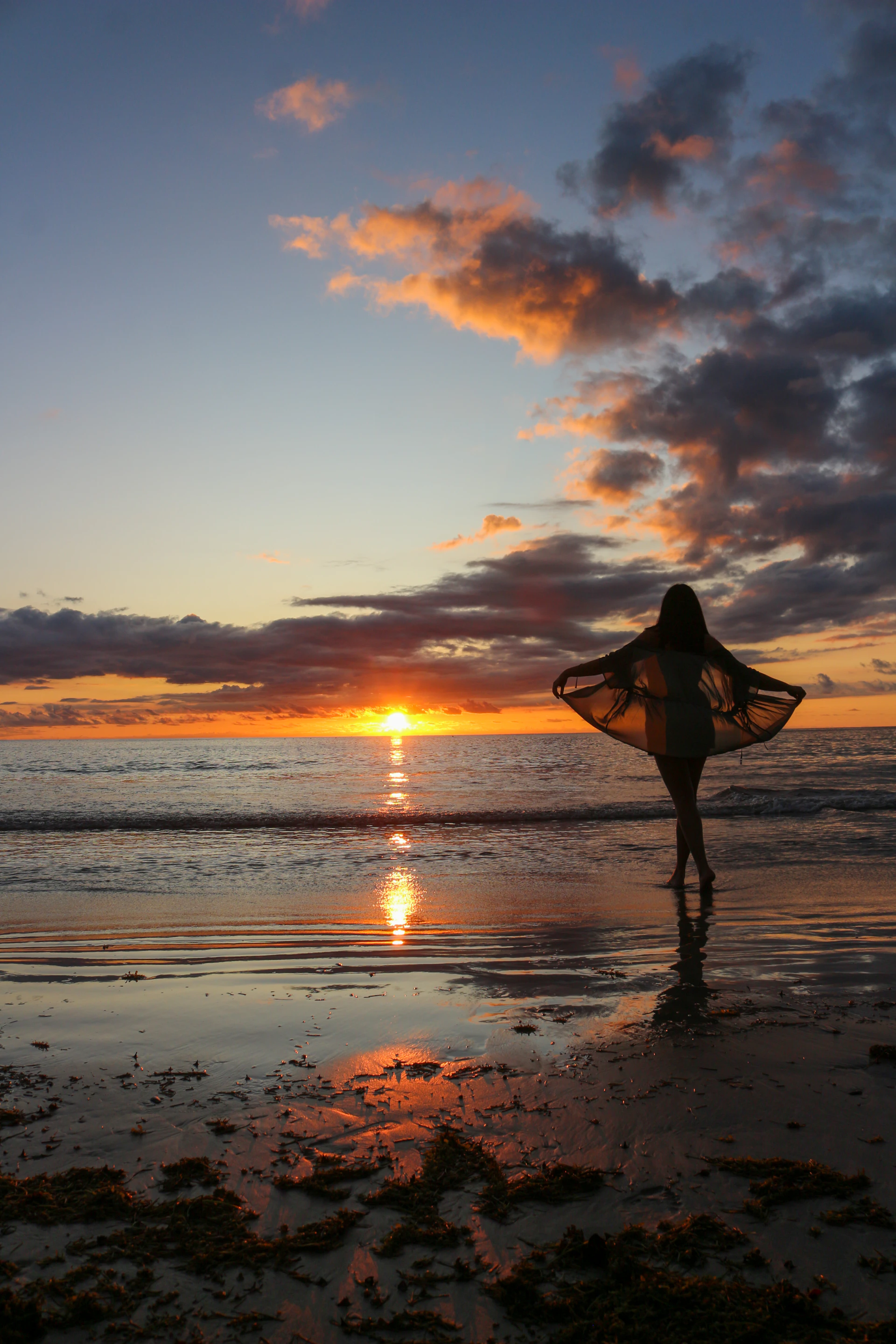 a person carrying a surfboard on a beach