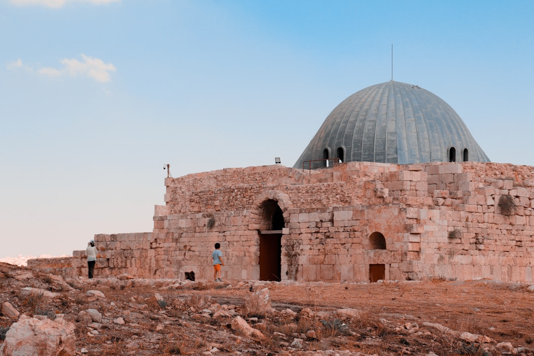 a stone building with a dome on top, Amman Citadel