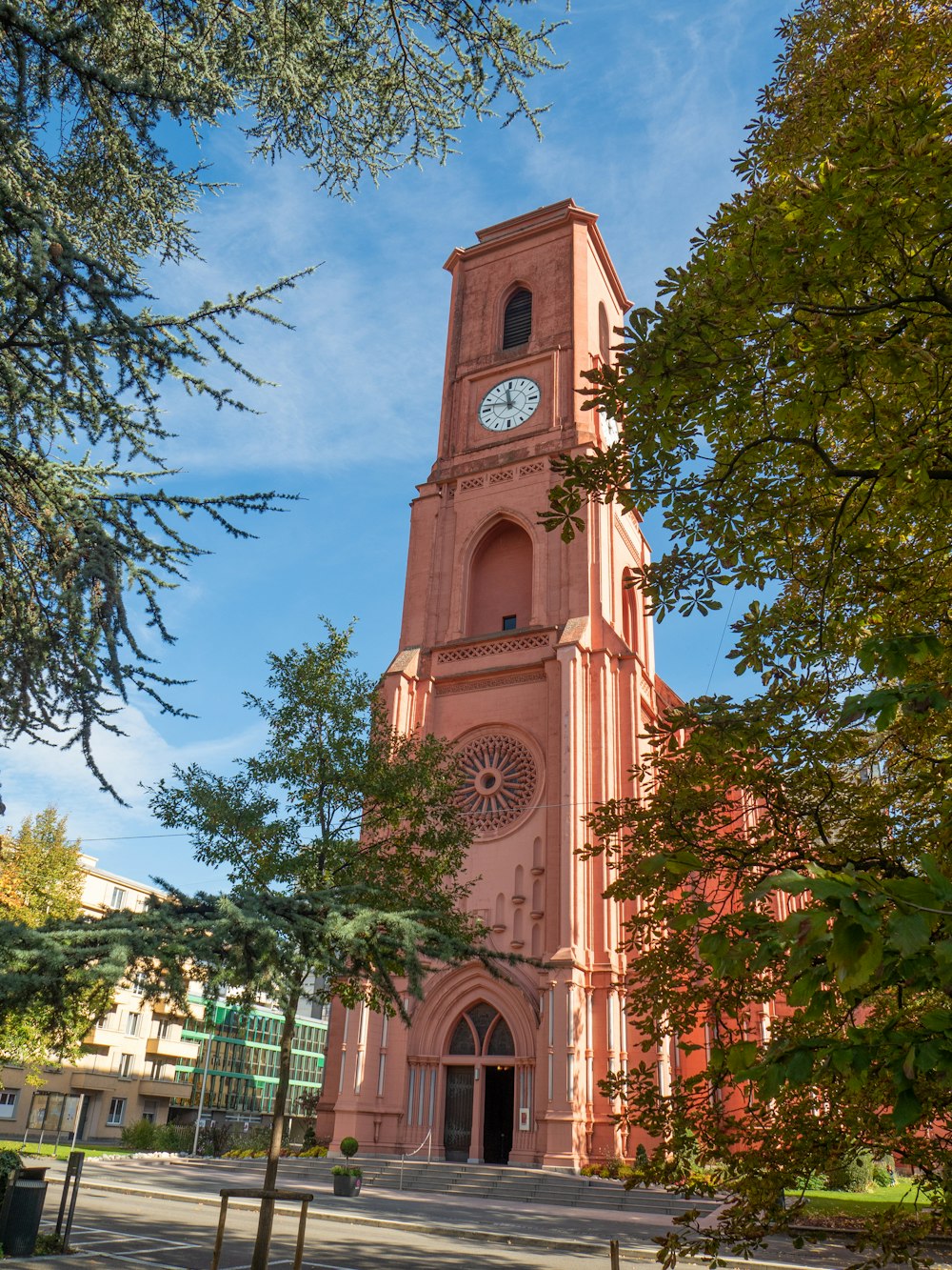 a clock on a tower