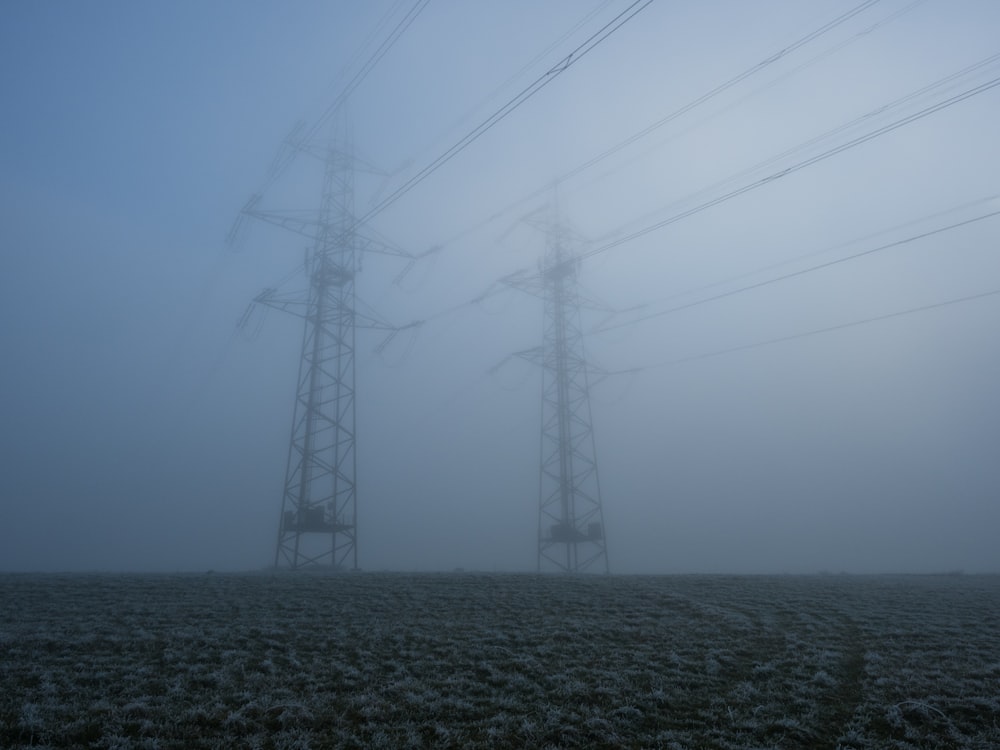 a couple of power lines