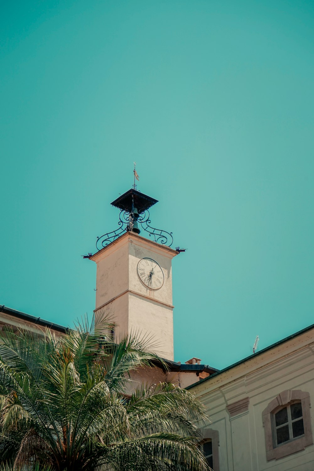 a clock tower on a building