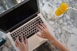 a person using a laptop