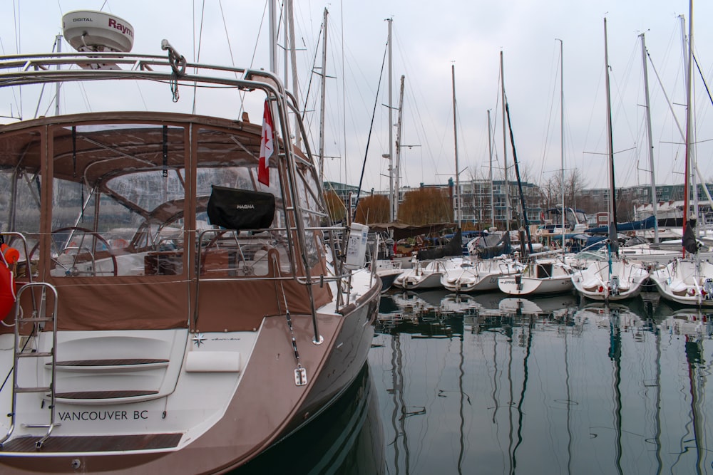 a boat docked at a pier