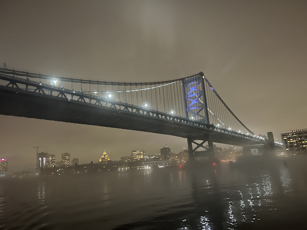 Un pont sur l’eau avec une ville en arrière-plan