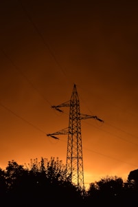 a power line tower