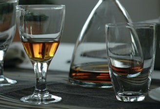 a few glasses of liquid