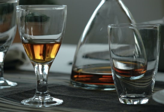 a few glasses of liquid