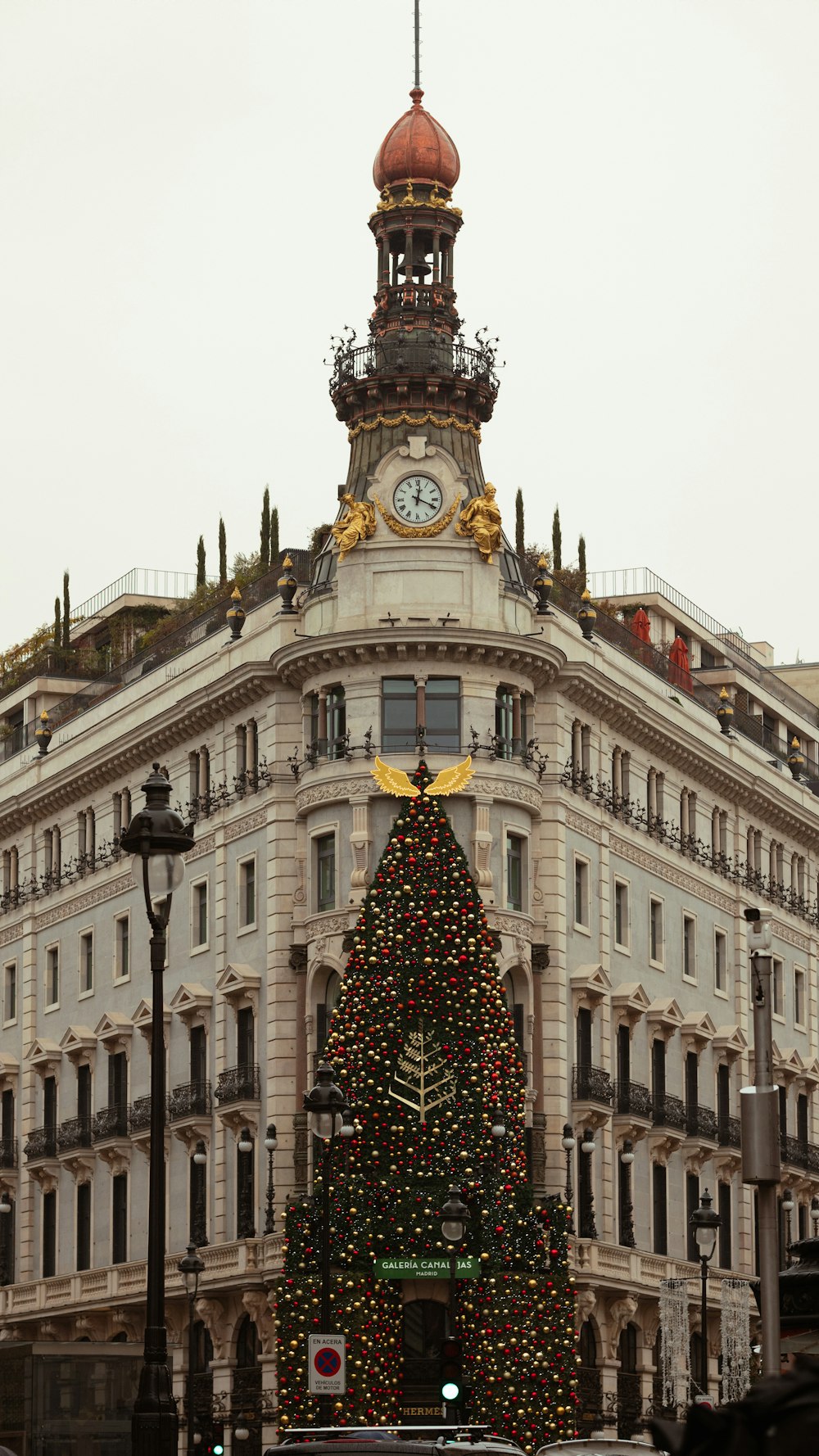 a large building with a clock tower