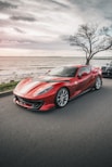 a ferrari 812 superfast parked, on michelin tyres sold in  lagos