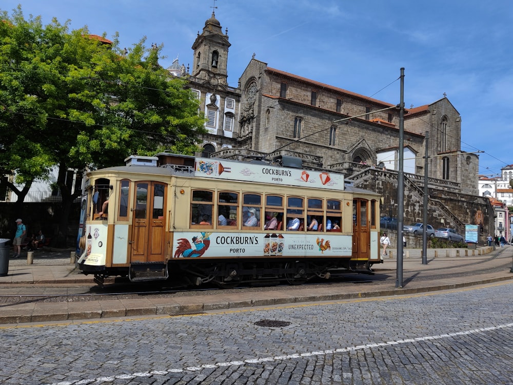 a trolley on the street