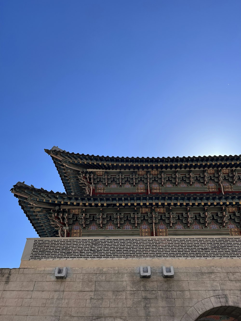 a building with a large roof