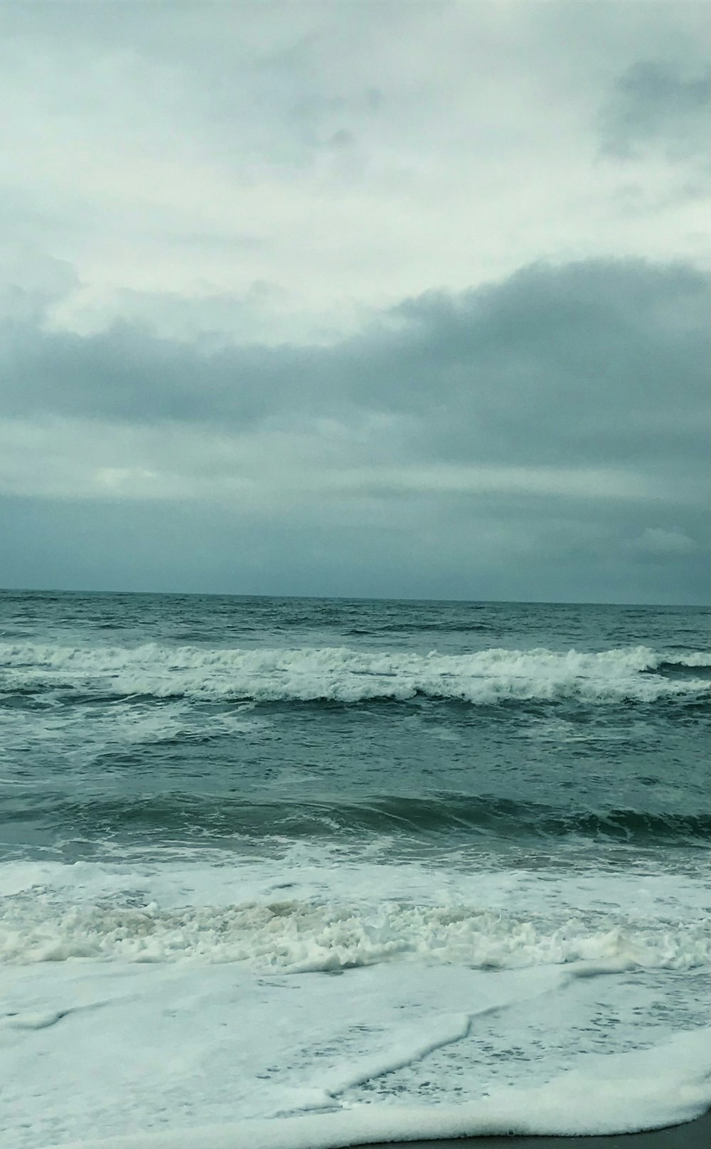 waves on a beach