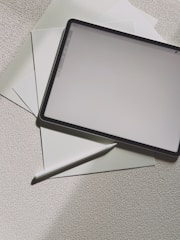 a tablet on a table