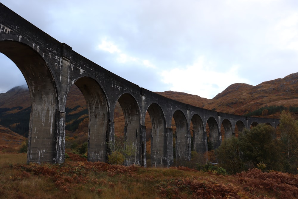 a large stone bridge