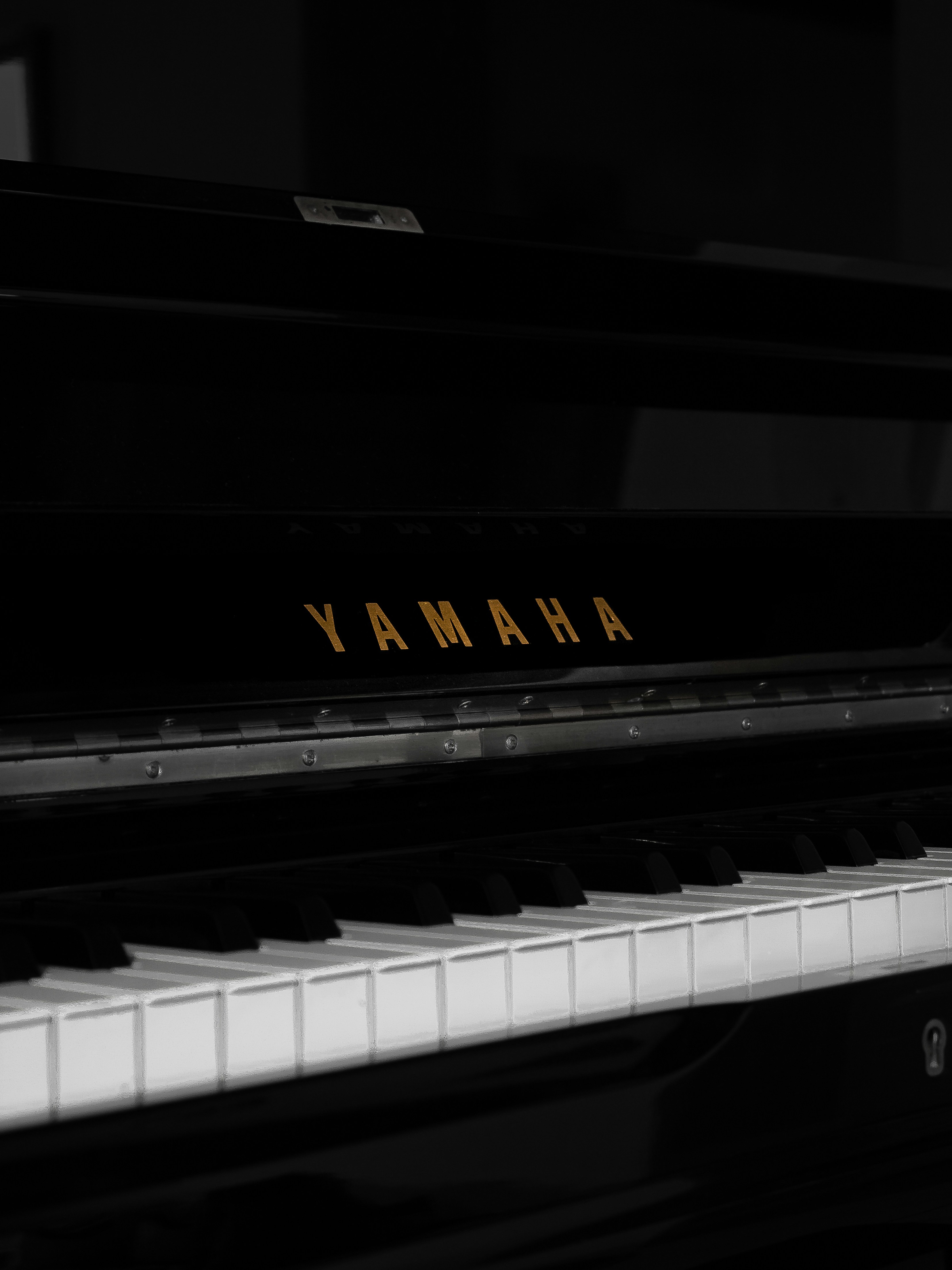 a black and white keyboard