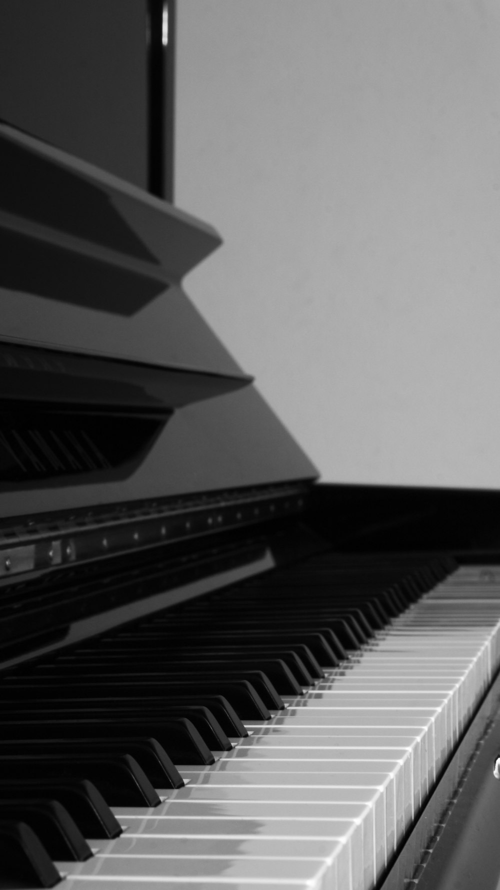 a piano keyboard with a white background