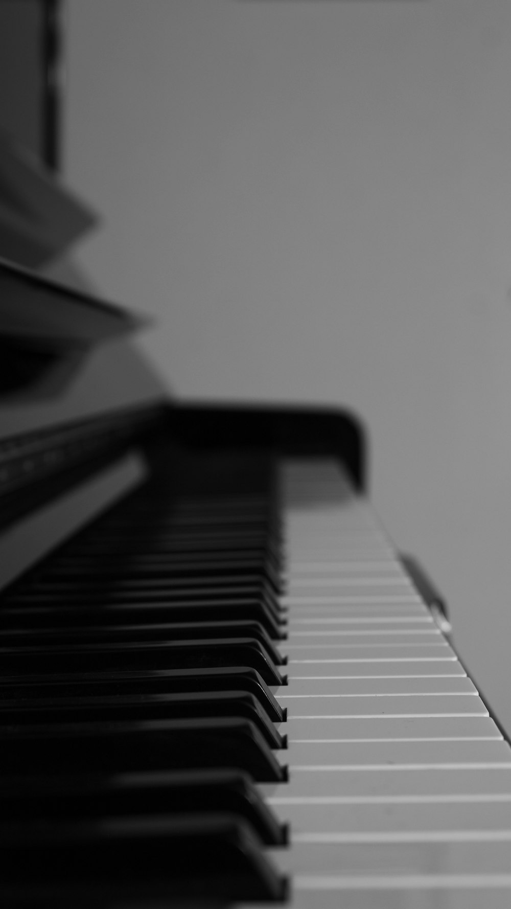 a close-up of a piano