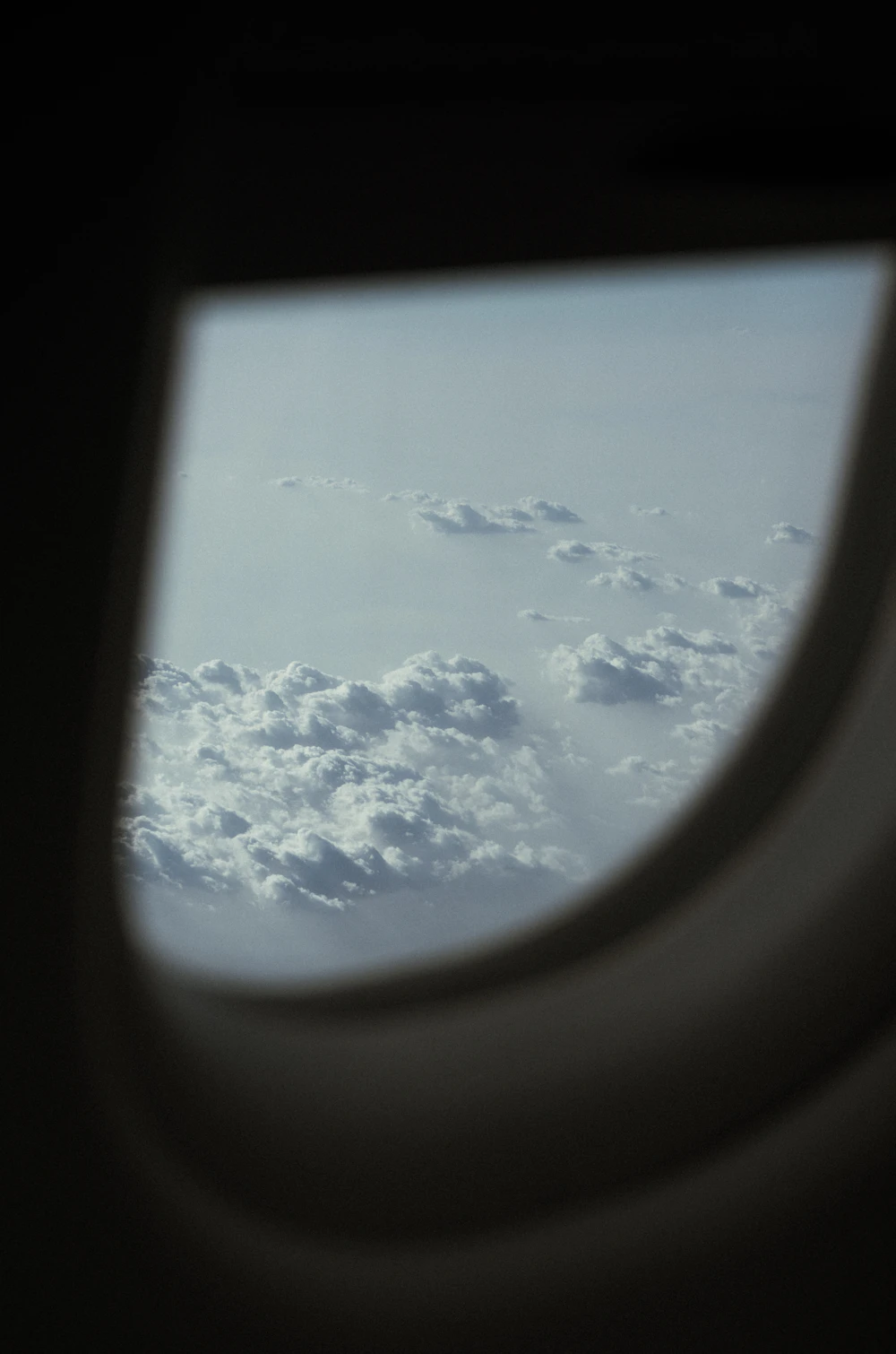 Commercial airplane in flight against blue sky