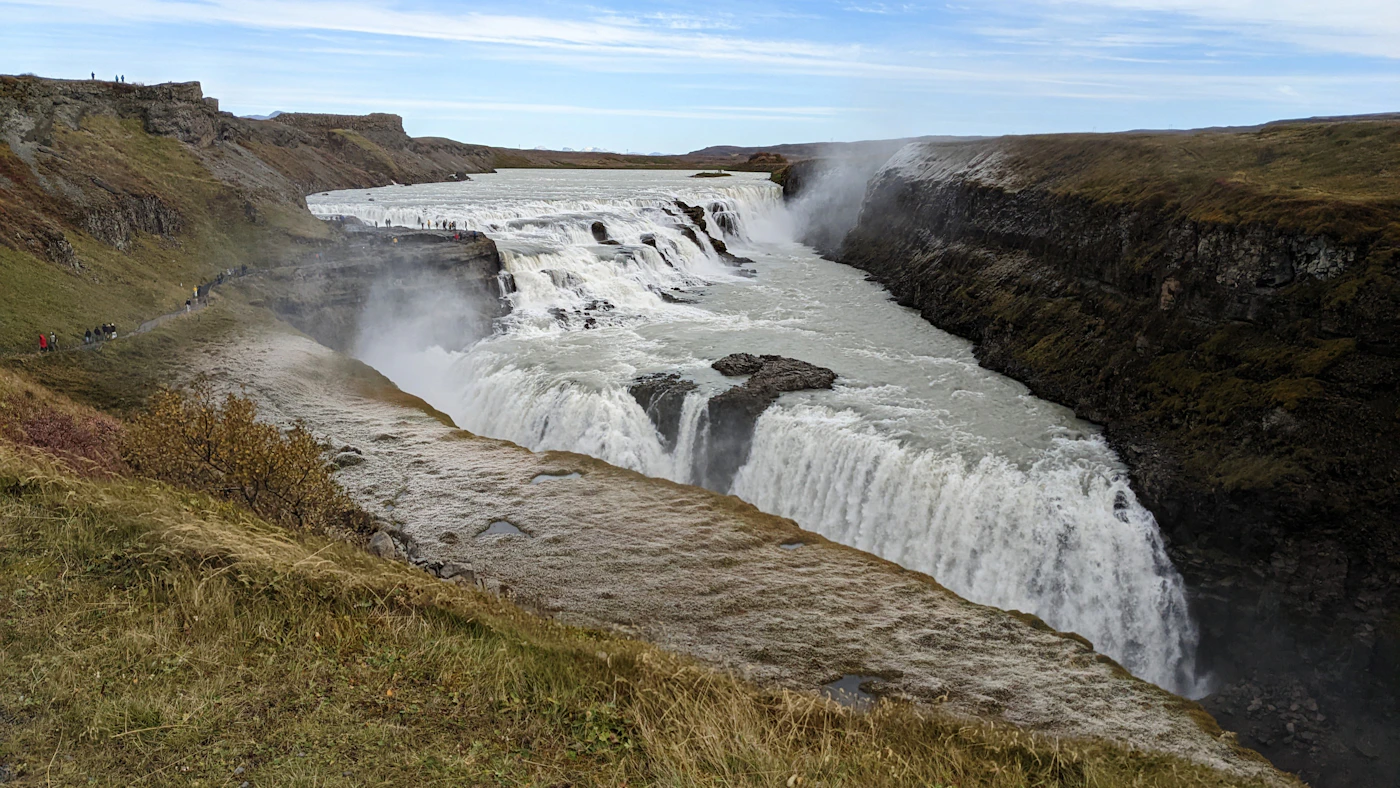 Gullfoss waterfall on the Golden Circle in Iceland