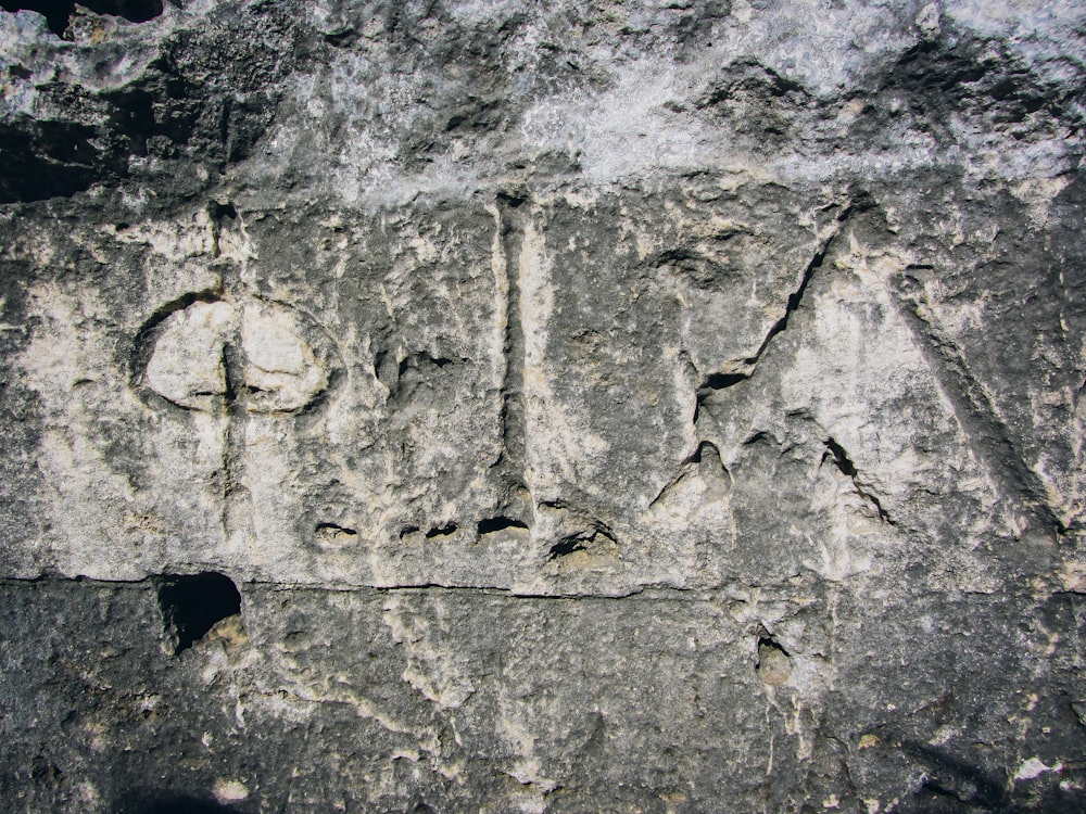 a close-up of a rock