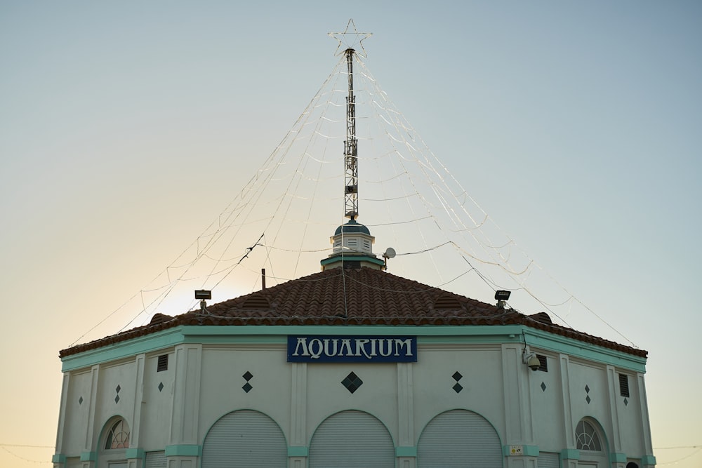 a building with a tower