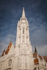 a large white building with Matthias Church