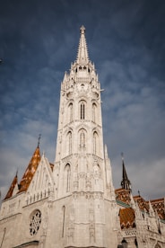 a large white building with Matthias Church