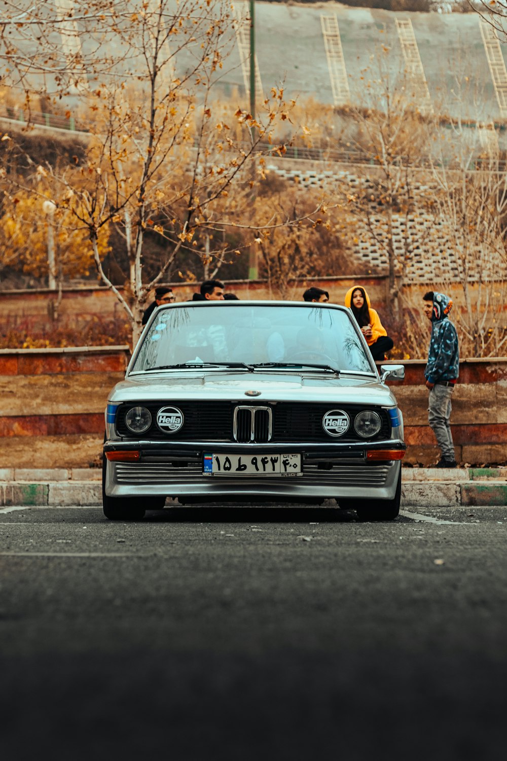 a car parked on the side of the road