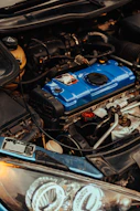 the engine of a car