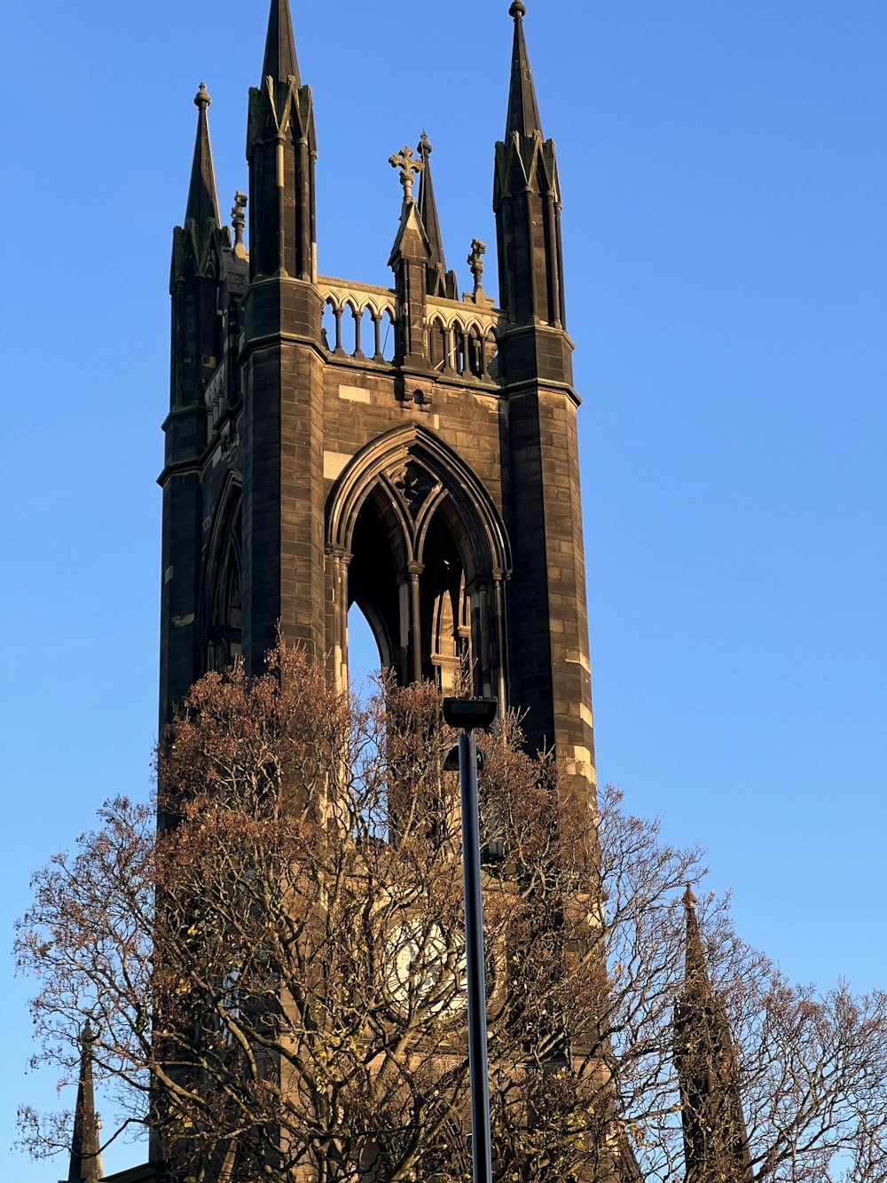 a tall building with a tower