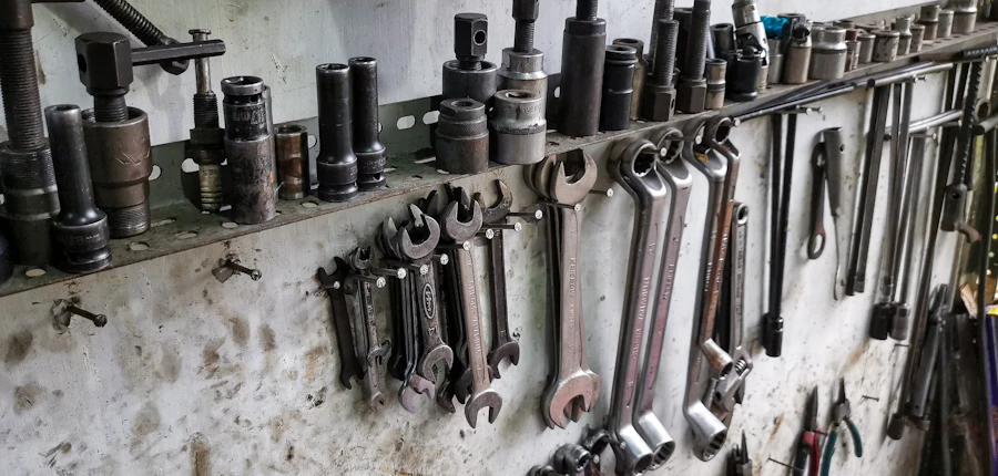 Werkzeug in der Wohnmobil-Werkstatt