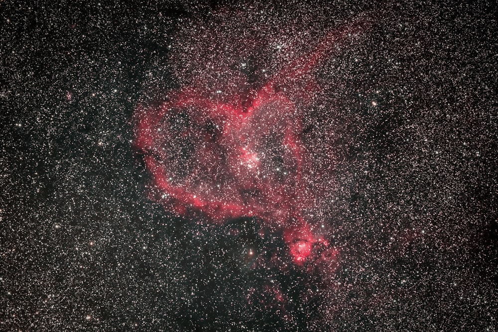 a star forming a heart in the sky