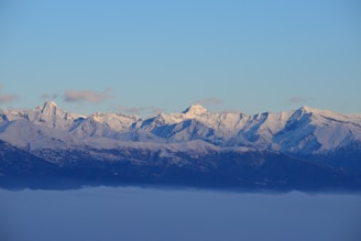 a view of a mountain range in the distance