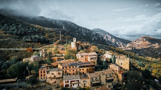 A picturesque village nestled in the mountains, seen during one of the tours.