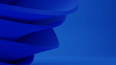 Soft blue abstract shapes symbolizing calm and mental clarity.