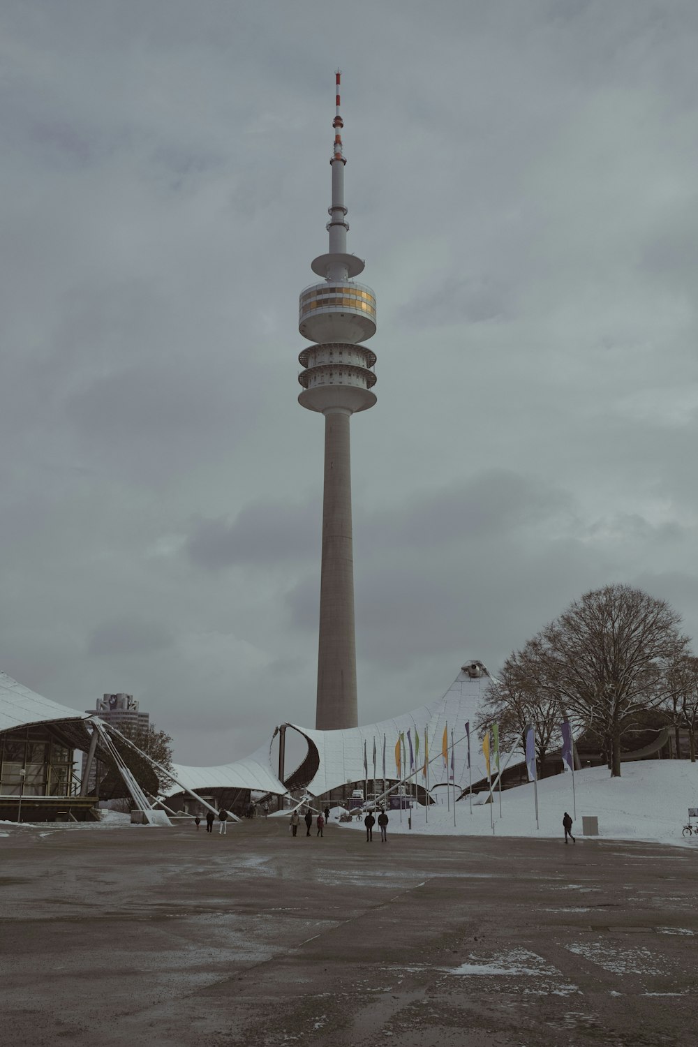 a tall tower with a clock on top of it