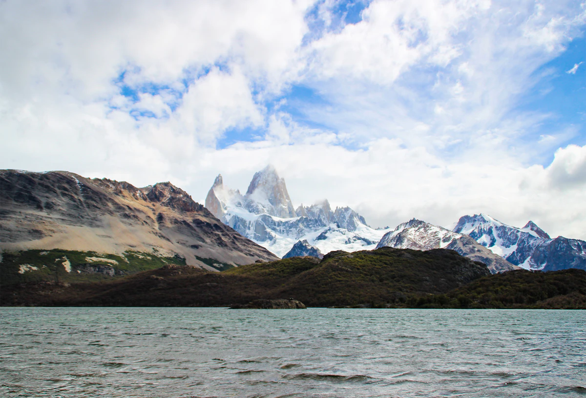 Argentina Patagonia steppe landscape at dusk