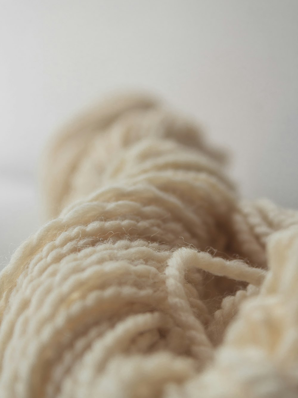 a close up of a skein of yarn